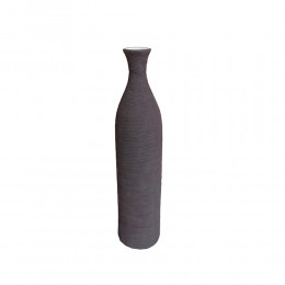 Line ceramic vase purple D8xH34cm