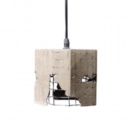 Grid 1 pendant lamp concrete/metal D13xH12,5cm