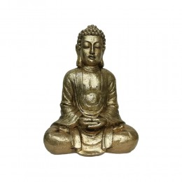 Adom deco Buddha polyresin gold 25x17xH35cm