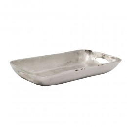 Vobis tray aluminium silver 40x14xH5cm