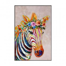 Zebra 2 painting 80x120xH3,2cm