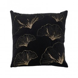 Dione deco cushion velvet black/gold 45x45cm