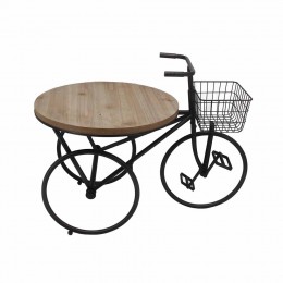 Basket Bike Waist Table 93.5X60XH69.5cm Natural Black 04-0471
