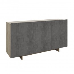 Intro sideboard sonoma dark cement 150x40xh79-5cm 05-0264