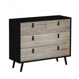 Omnia chest of drawers 98.5x39x81.5cm Sonoma with pattern 09-1022