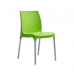 Norman Chair 42x58x84 (45) cm Polypropylene-Aluminum Green 386-1337