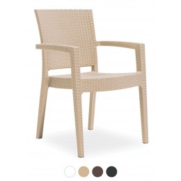 Defence armchair white