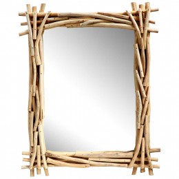 MIRROR FB99372 SOLID TEAK BRANCHES NATURAL 100X80