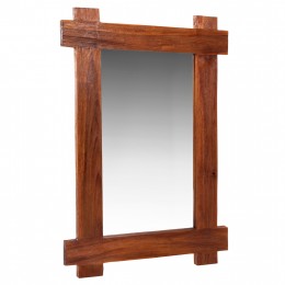 WALL MIRROR HM4303 RECYCLED TEAK IN NATURAL COLOR 70x100Hcm.