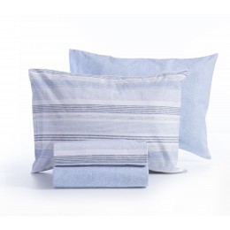 NEF-NEF BLUE KING SIZE FITTED SHEET 270X270-180X200+32cm CANFIELD BLUE 035259