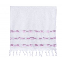 NEF-NEF face towel 50Χ90cm GARNET WHITE/MAUVE 035586