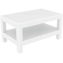 MONACO WHITE TABLE 92Χ57Χ45CM PP 53.0163