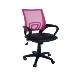 BF2101 (with relax) Office Armchair Pink Mesh/Black Pu