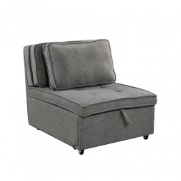 SLEEP ARMCHAIR BED GREY DARK 78x87x80
