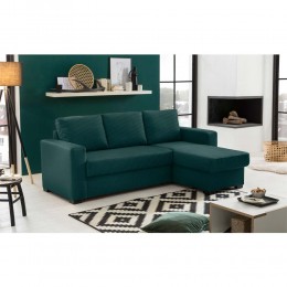 ALDO CRISTIANO SOFA BED REVERSABLE CORNER GREEN 220x150x88
