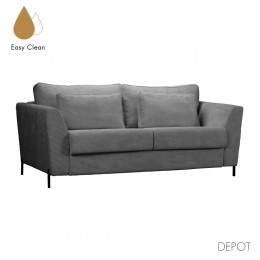 COCOON SOFA BED 3SEAT EASY CLEAN FABRIC GREY E1 EU