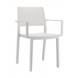 Emi-P armchair  57x50x84(65/46)cm white 741-27950