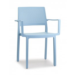 Emi-P armchair 57x50x84(65/46)cm light blue 741-27953