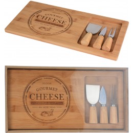 CHEESE BOARD WITH KNIVES 38x18cm 784610050
