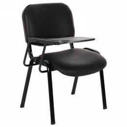 CONFERENCE CHAIR WITH DESK IN BLACK PU HM11942