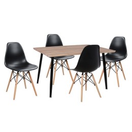 Set Dining Table 5 pieces HM10349.01 Table & Chairs Twist 120x70x76,5 cm