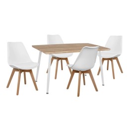 Set Dining Table 5 pieces HM10350.02 Table 120x70x76,5 cm & Chairs Vegas