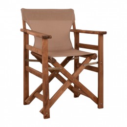 Director's chair Limnos Walnut with textline mocha HM10368.04