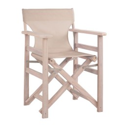 Director's chair Limnos Chalk Finish White with PVC Cream HM10453.60