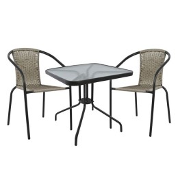 Set Dining Table 3 pieces with 2 chairs & table HM5182.01