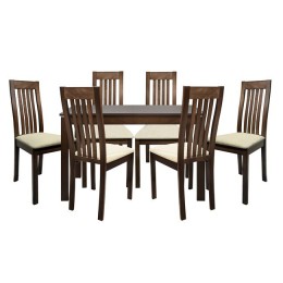 Set Dining Table 7 pieces Table Opened & 6 Chairs HM10058