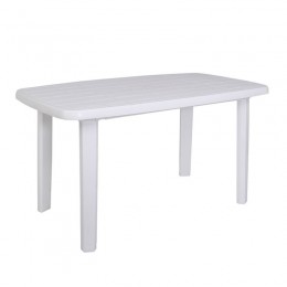 SORRENTO Oval Table 140x80 White PP