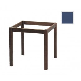 KAFENIOU Table Base 70x70 Impregnation Αniline Blue K/D