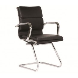 BF4800V Office Visitor Armchair Black Pu