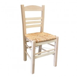 SIFNOS Chair Unpainted with Rush Seat