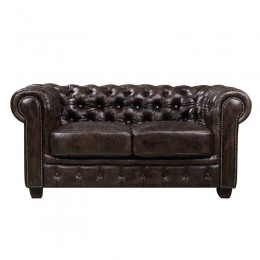 CHESTERFIELD-689 2-S Leather Brown