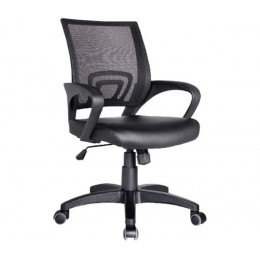 BF2101 (with relax) Office Armchair Black Mesh/Pu