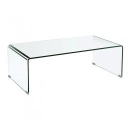 GLASSER Clear Coffee Table 110x55