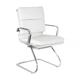 BF4800V Office Visitor Armchair White Pu