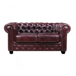 CHESTERFIELD-689 2-S Leather Antique Red
