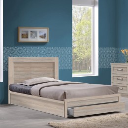 LIFE Bed With Drawer 90x200 Sonoma