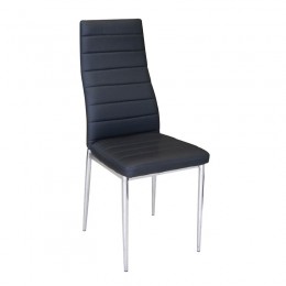 JETTA Chair Black Pvc (Chromed)