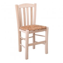 CASA Chair Unpainted with Rush Seat