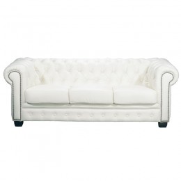 CHESTERFIELD-689 3-S Leather White