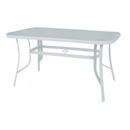 RIO Table 150x90cm Metal White