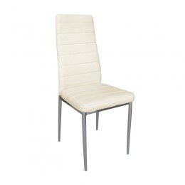 JETTA Chair Cream Pvc 4pcs/ctn (Silver paint)