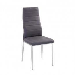 JETTA Chair Grey Pvc (Chromed)