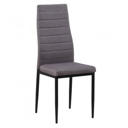 JETTA Chair Light Brown Fabric (Black paint)