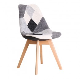 MARTIN Chair Fabric Patchwork B&W