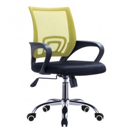 BF2101-F (with relax) Office Chair Chrome/Light Green-Black Mesh (1pc)