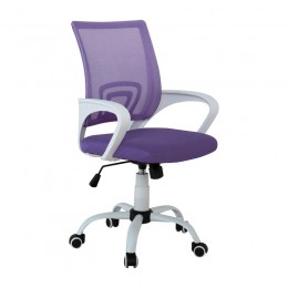 BF2101-S (with relax) Office Chair White Steel Base/Purple Mesh